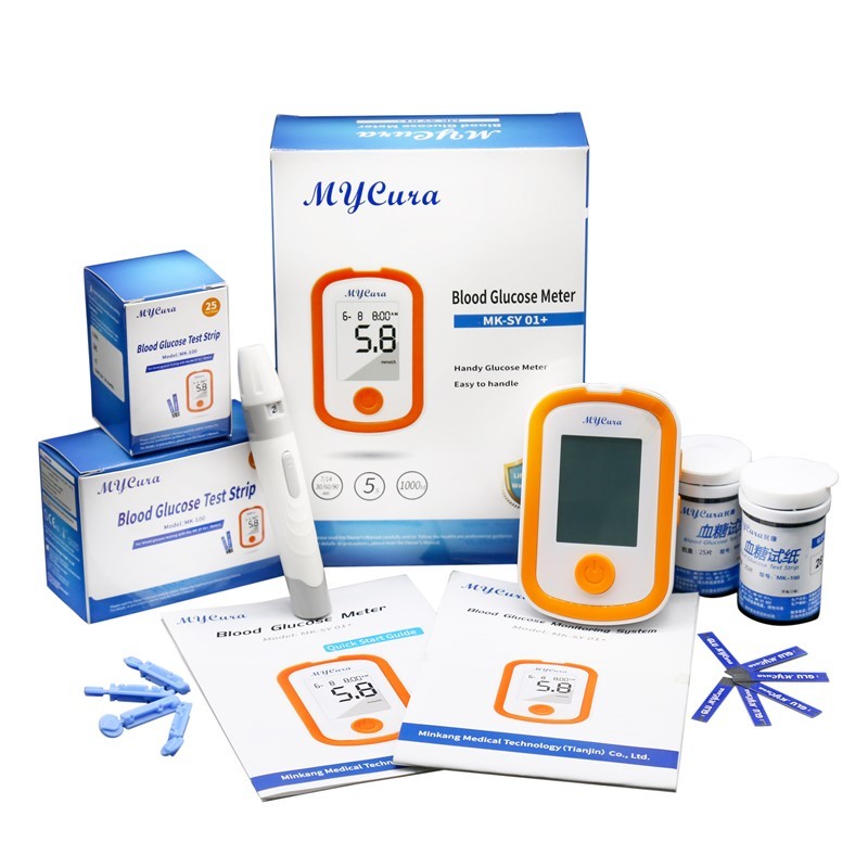 Digital Quick Check diabetic Blood Sugar Testing Portable Cheap Glucometer Sets Glucose Meter with Strips
