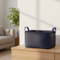 Paniers de rangement personnalisés avec logo, sacs de transport réutilisables avec poignées pour vêtements, épicerie, emballage de boutique