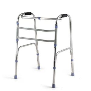 Aide à la marche en acier inoxydable 70-80cm x 50cm x 45cm pliable pour personnes âgées, équipement de réadaptation - Product Image 3