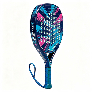 <span class=keywords><strong>Raquette</strong></span> de padel personnalisée en fibre de carbone 18K, fabrication directe d'usine, noyau en EVA personnalisé, <span class=keywords><strong>raquette</strong></span> de padel pour débutants, filet en nylon de haute qualité - Product Image 2