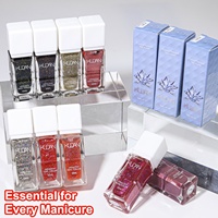 Vernis à ongles KUDAN scintillant, non toxique, à base d'eau, facile à retirer, sans lampe, pour manucure DIY à domicile, certifié UE, vente en gros
