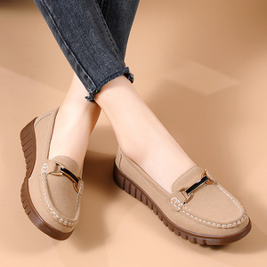 Zapatillas de Lona Modernas para Mujer, Ligeras y Transpirables, con Entresuela/Suela de PU y Diseño de Resorte Simple - Product Image 4