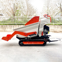 Livraison rapide Mini Dumper Transporter sur chenilles Fonction de levage hydraulique Mini Dumper sur chenilles 800kg Track Mini Dumper à vendre