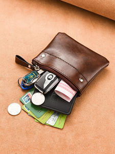 IMooo Design Factory Prijs Kort Portemonneetje Zacht Dun Effen Kleur PU Leder Handgemaakt Multifunctioneel Munt Portemonneetje Mini Promotioneel - Product Image 2