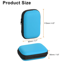 Gadget cool personnalisé, boîte de rangement pour câble de données, étuis antichoc pour écouteurs Bluetooth, étui EVA personnalisé promotionnel avec logo