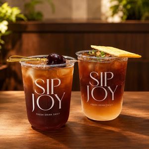 Vasos de Plástico PET Transparentes Personalizados al por Mayor para Té Helado, Café, Jugo, Bebidas Frías, Comida para Llevar, Empaque para Cafeterías y Restaurantes - Product Image 2