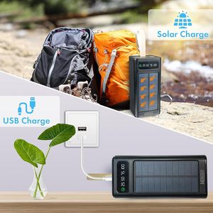 Sạc dự phòng năng lượng mặt trời 50000mAh hai cổng USB tích hợp đèn pin, bộ sạc năng lượng mặt trời 100000mAh cho điện thoại - Product Image 5
