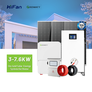 Inversor Solar HiFan <span class=keywords><strong>Growatt</strong></span> de 3-7.6KW, IP65, Apilable, con Paquete de Baterías LiFePO4 de 16kWh, 51.2V 314Ah, para Almacenamiento de Energía Solar, Uso Industrial y Doméstico - Product Image 1