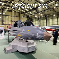 Simulador de Vuelo en Helicóptero de Realidad Virtual 9D de 360 Grados, Juego Educativo de Fibra de Vidrio y Metal para Interiores, Uso Público en Escuelas y Guarderías, Gratuito