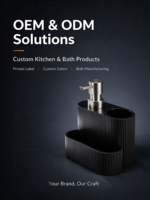 Distributeur de savon liquide en polyrésine avec pompe, flacon pour lavage des mains, conteneur de lotion pour cuisine, salle de bain, évier, comptoir