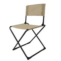 Chaises pliantes de plage de pique-nique portables en tube d'acier avec logo personnalisé pour meubles d'extérieur