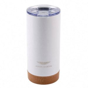 Taza de Café Recta de 16 oz con Base de Corcho y Tapa de Acero Inoxidable para Bebidas Promocionales - Product Image 5