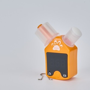Alarma Respiratoria Veterinaria Recargable con Alerta Visual en Color Naranja y Blanco para Dispositivos de Monitoreo Animal - Product Image 1