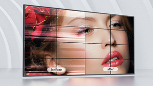 จอแสดงผลวิดีโอวอลล์ LCD ขอบบาง สำหรับเชื่อมต่อเป็นจอแสดงผลแบบต่อเนื่อง เหมาะสำหรับห้องควบคุม ร้านค้าปลีก และห้างสรรพสินค้า ใช้งานได้ตลอด 24 ชั่วโมงทุกวัน รุ่น ZX-S5501Z - Product Image 2