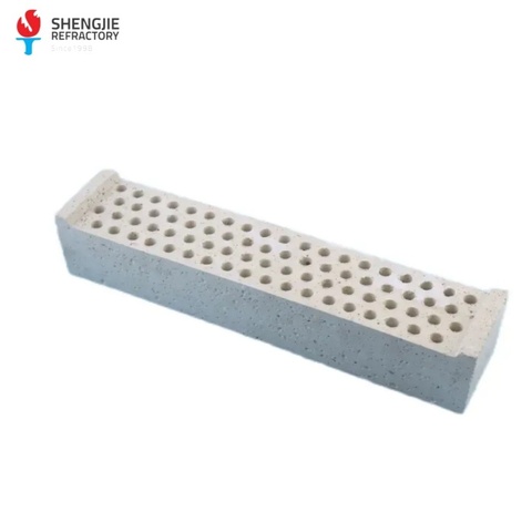 High Alumina Corundum Mullite Ceramic Honeycomb Refractory Baffle Brick Manufactured with Cutting and Welding Services