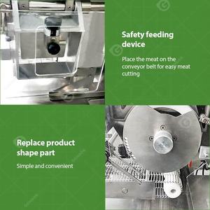 산업용 꿀벌 쌀 형태 자동 미니 중고 햄버거 두꺼운 버거 패티 메이커 기계 너겟 팔라 펠 - Product Image 4