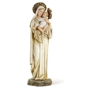 Statuetta in resina di Madonna con il Bambino Gesù Statua Cattolica