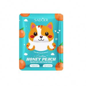 SADOER Usine Grenade Myrtille Carotte Racine Tige Miel Pêche Acide Hyaluronique Masque Facial Soins Du Visage Produits De Beauté - Product Image 6