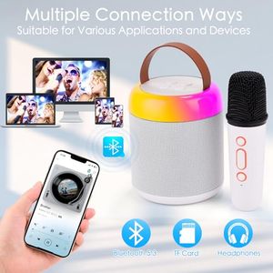 Portable Speaker Wireless Mini Machine with 2 Wireless Microphones Kids for Christmas - Product Image 6