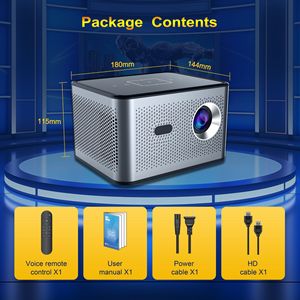 Projecteur portable 4K avec mise en miroir BT bidirectionnelle, télécommande vocale, touche tactile, USB Type-C, cinéma maison extérieur, OEM personnalisé - Product Image 5