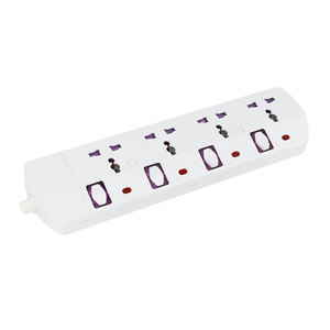 EAU Dubaï Électrique Plat Multi Plug Universel Prise D'extension De Puissance Prise UK 3M 5M Câble 4 Voies 4 Gang <span class=keywords><strong>ESMA</strong></span> 10A/13A Cuivre Plastique - Product Image 6