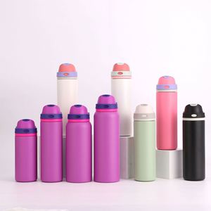 New Custom Logo Stainless Steel Insulated <b>Bottle</b> Double Wall <b>Thermos</b> 16 oz 19 oz 24 oz 32 oz with Handle and Lid Water <b>Bottle</b> - Product Image 1