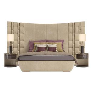 Juego <span class=keywords><strong>de</strong></span> Dormitorio Italiano Azul King Size con Estructura Tapizada, Muebles <span class=keywords><strong>de</strong></span> Dormitorio Modernos <span class=keywords><strong>de</strong></span> Lujo, Diseño <span class=keywords><strong>de</strong></span> Camas Queen Size para el Hogar - Product Image 6