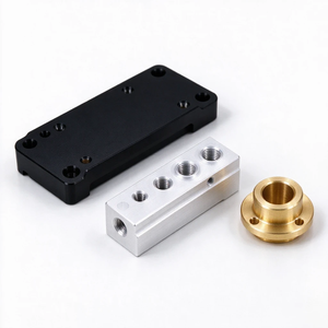 Bloque de Colector Hidráulico CNC Personalizado, Bloque de Control de Flujo Neumático de Aluminio, Bloque de Circuito de Aceite Multicanal, Servicio de Mecanizado OEM - Product Image 3