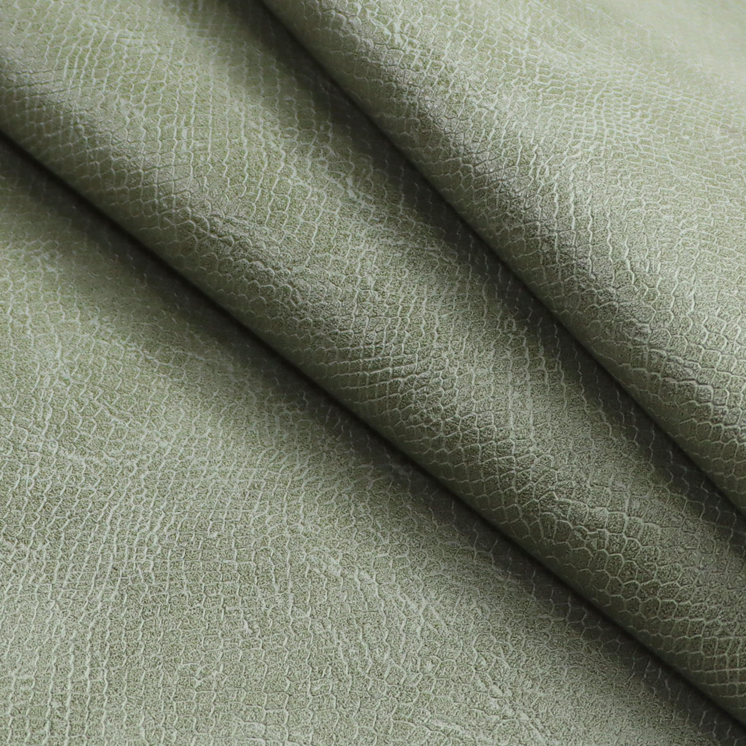 China Python PU cuero piel de serpiente cuero sintético prendas