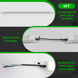 Siêu sáng 4ft 40 wát <span class=keywords><strong>LED</strong></span> tri-<span class=keywords><strong>proof</strong></span> Ánh Sáng IP65 không thấm nước Dimmable 3cct hơi chặt chẽ chiếu sáng cho kho hội thảo - Product Image 6