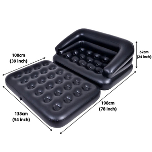 Wholesale Custom Logo 5 in 1 <strong>Air</strong> <strong>Sofa</strong> <strong>Bed</strong> Multifunctional Couch Foldable Lounge Inflatable <strong>Sofa</strong> - Product Image 2