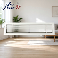 Grille d'aération à lamelles monocouche en aluminium à déflection réglable pour la ventilation CVC