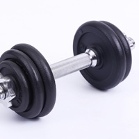 Ensemble d'haltères réglables en fonte avec étui de transport pour l'entraînement musculaire