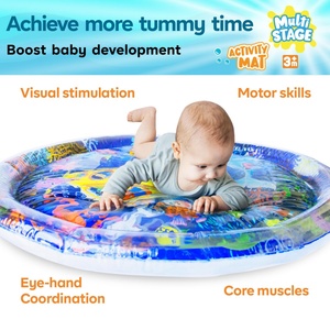 Alfombra de Agua Extra Grande, Centro de Actividades Multifuncional Inflable, Juguete de Estimulación para Bebés, Niños Pequeños, Niños y Niñas, PVC - Product Image 5