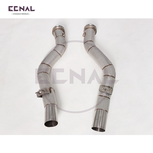 Ecnal pour Maserati Ghibli SQ4 3.8T 2014+ - Collecteur d'échappement en acier inoxydable pour améliorer les performances de la <span class=keywords><strong>voiture</strong></span>, isolation thermique - Product Image 4