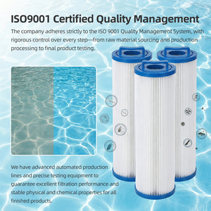 Filtre à cartouche plissé pour piscine, papier micronisé pour spa, pour filtre antibactérien, réutilisable après lavage - Product Image 5