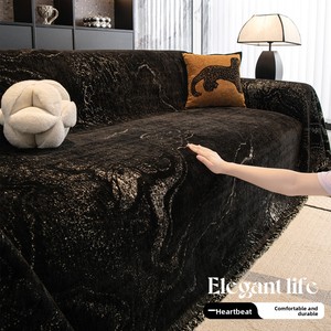 Housse de <span class=keywords><strong>canapé</strong></span> en chenille de luxe, moderne, couleur unie, épaissie, jacquard, protection de meubles pour <span class=keywords><strong>canapé</strong></span> sectionnel - Product Image 3