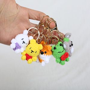 Muñecos <span class=keywords><strong>de</strong></span> Peluche <span class=keywords><strong>Amigurumi</strong></span> Tejidos a Crochet, Animales del Zodiaco Chino, Mono, Dragón, Tigre, Caballo, Conejo, Llavero - Product Image 4