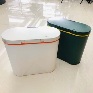 Blanc <span class=keywords><strong>vert</strong></span> cuisine toilette salle de bain 14 litres capteur <span class=keywords><strong>poubelle</strong></span> sans contact <span class=keywords><strong>poubelle</strong></span> <span class=keywords><strong>poubelle</strong></span> en plastique intelligente <span class=keywords><strong>poubelle</strong></span> poubelles - Product Image 6