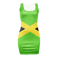 Haïti drapeau imprimé Sexy moulante dames robe élégante été femmes vêtements 2022 nouveautés femmes vêtements tendance robe de mode