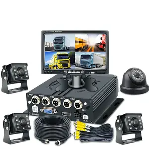 핫 세일 4ch 8ch Mdvr Gps 기능 7 인치 카메라 Dvr 자동차 블랙 박스 오디오 레코드 3g 비디오 레코더