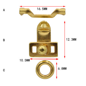 Jewelry Box Clasp Set 16.5mm 12.3mm 6.8mm Push Lock For <b>Watch</b> Box Packaging - Product Image 1
