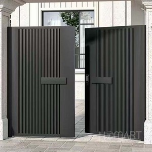 Puertas corredizas de aluminio para exteriores de alta calidad para entrada de casa Diseño de puerta principal grande con patrón de apertura automática para casas - Product Image 4