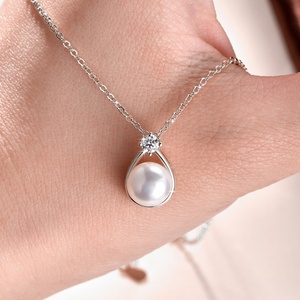 Colliers en perles d'eau douce naturelles en gros d'usine, style français simple en or 14 carats, bijoux rétro pour femmes - Product Image 3