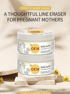 Crème <span class=keywords><strong>anti</strong></span>-vergetures au beurre de karité OEM personnalisée pour massages de <span class=keywords><strong>grossesse</strong></span> et usage corporel - Product Image 2