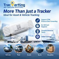Trackerking Air Tag Traceur GPS sans fil intelligent étanche compatible avec l'application Android FTAG anti-perte pour véhicule sans carte SIM