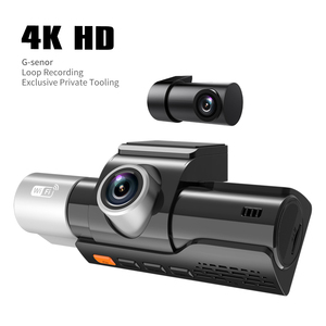 ACARCAM 4K Nouveau design 2 caméras universelles, caméra de tableau de bord avant 4K rabattable, écran LCD <span class=keywords><strong>3</strong></span>,2 pouces, vision nocturne, double/triple caméra, contrôle par application Wifi - Product Image 1