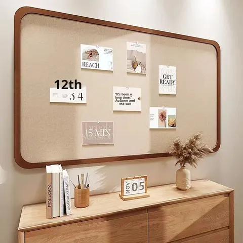 Photo Wall Felt Board Background Cork Display Combination Photo Frame Decoration Whiteboard Message Board Polyester Fiber Modern