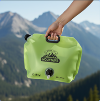 Sac de transport pliable pour réservoir d'eau de 5 gallons en PE recyclable, imprimé sur mesure en usine, pour camping-car, voyage, camping, jus et bière