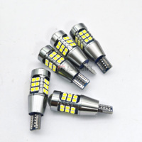 Bombillas LED T15 W16W WY16W T10 3030 27SMD Canbus Sin Error, Luz de Reversa para Auto, Luz de Freno Trasera, Súper Brillante, Blanca, 12-24V